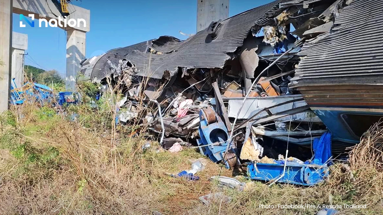 Update: Train Crash in Korat leaves 22 dead and 55 injured