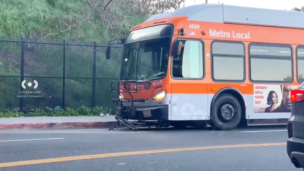 Fatal collision between Metro bus and bicyclist in South LA