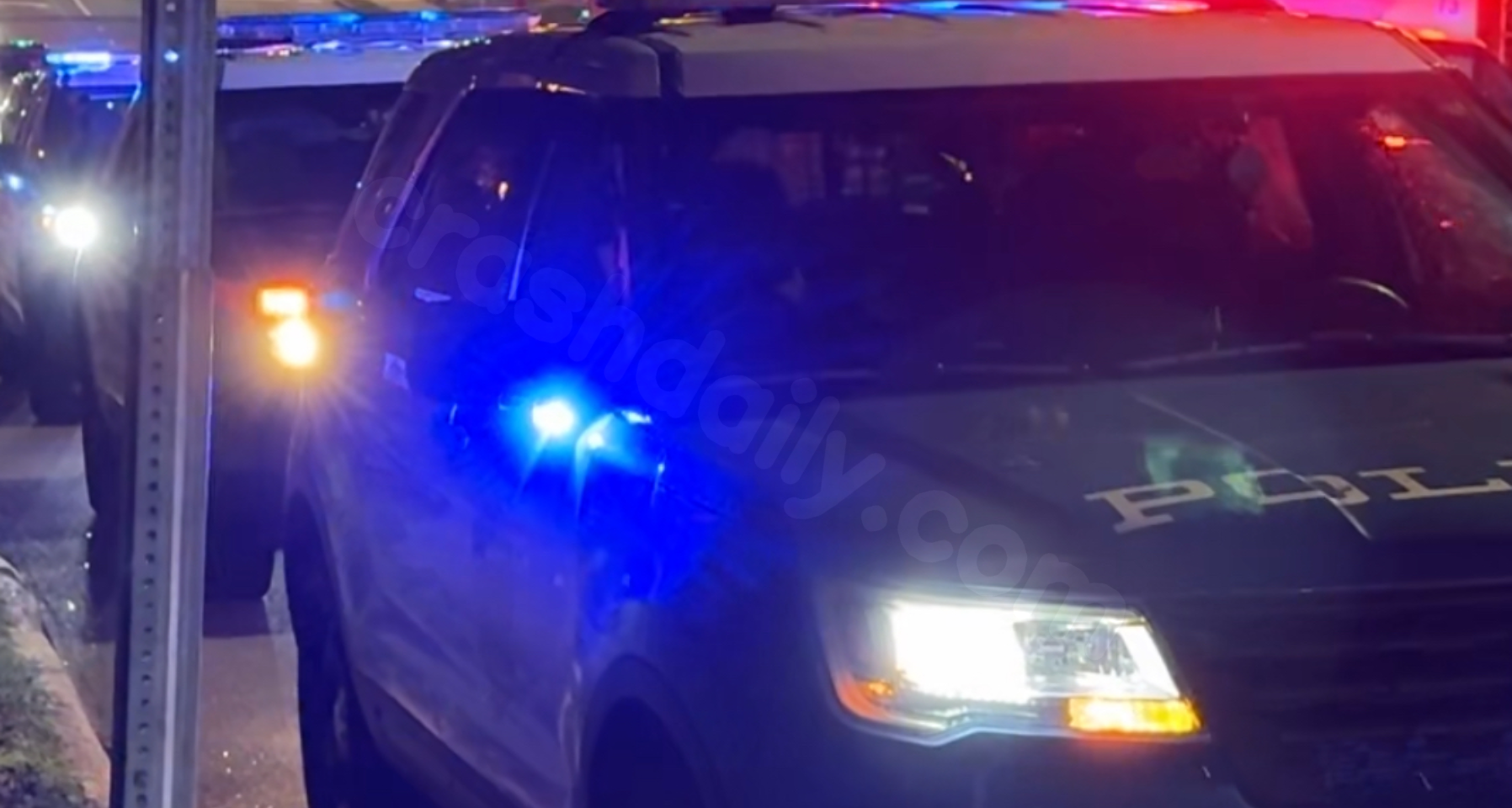Fatal two-car collision on Duraleigh Road in Raleigh, as reported by police.