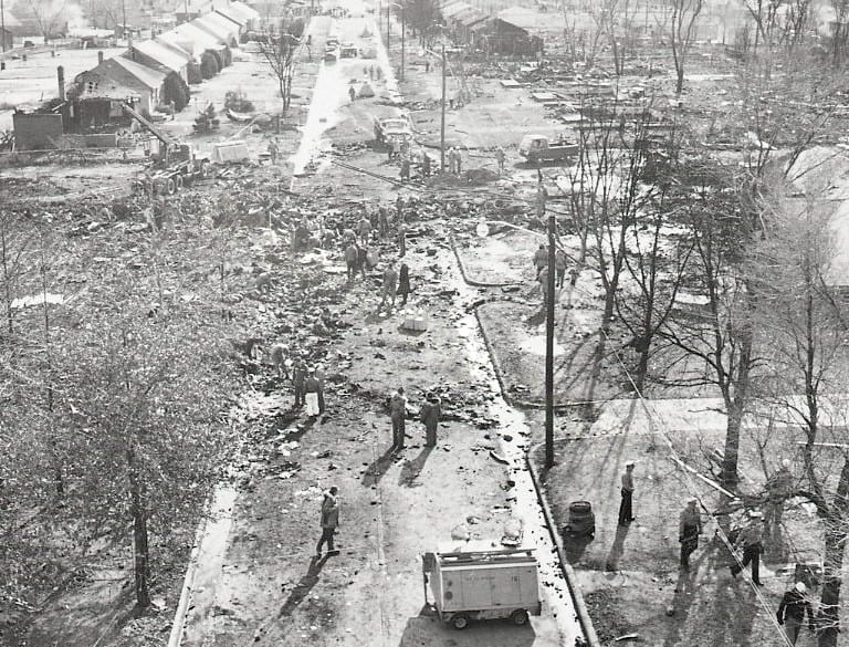 Impact of deadly plane crash on north Wichita 61 years ago
