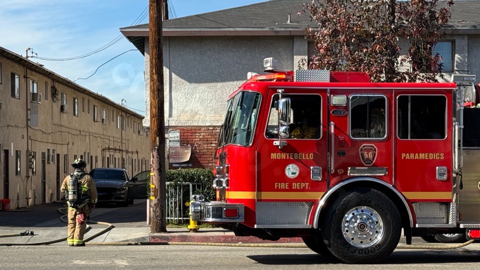 Gas leak detected following Montebello collision