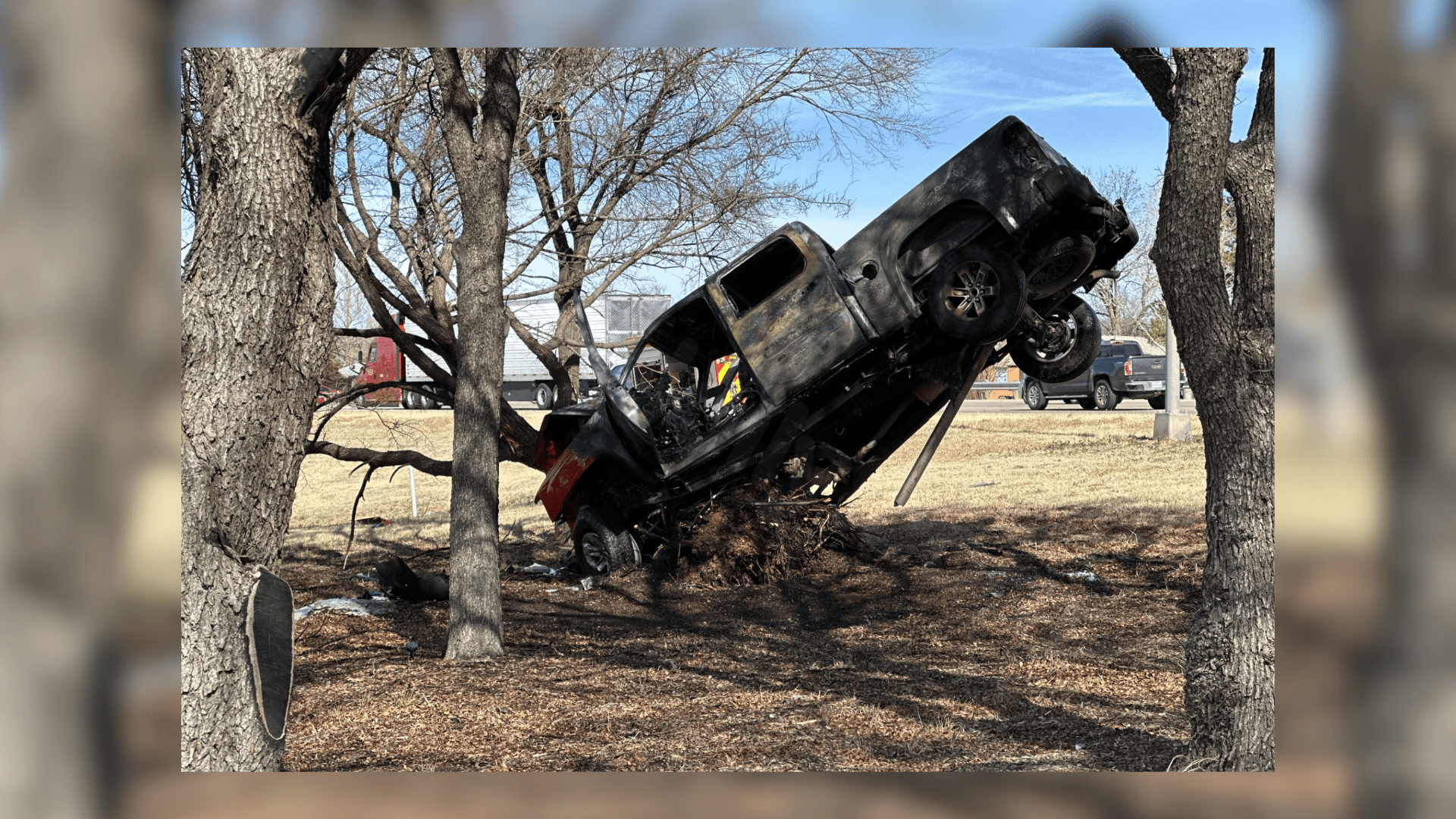 Driver flees burning car in Wichita Falls accident