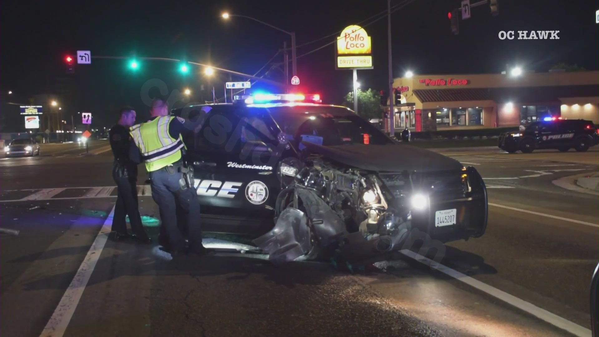 Police chase concludes in Orange County crash with patrol vehicle