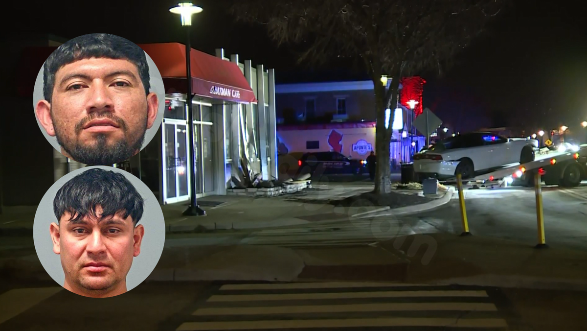 Video captures car crashing into Mason restaurant; 2 individuals detained