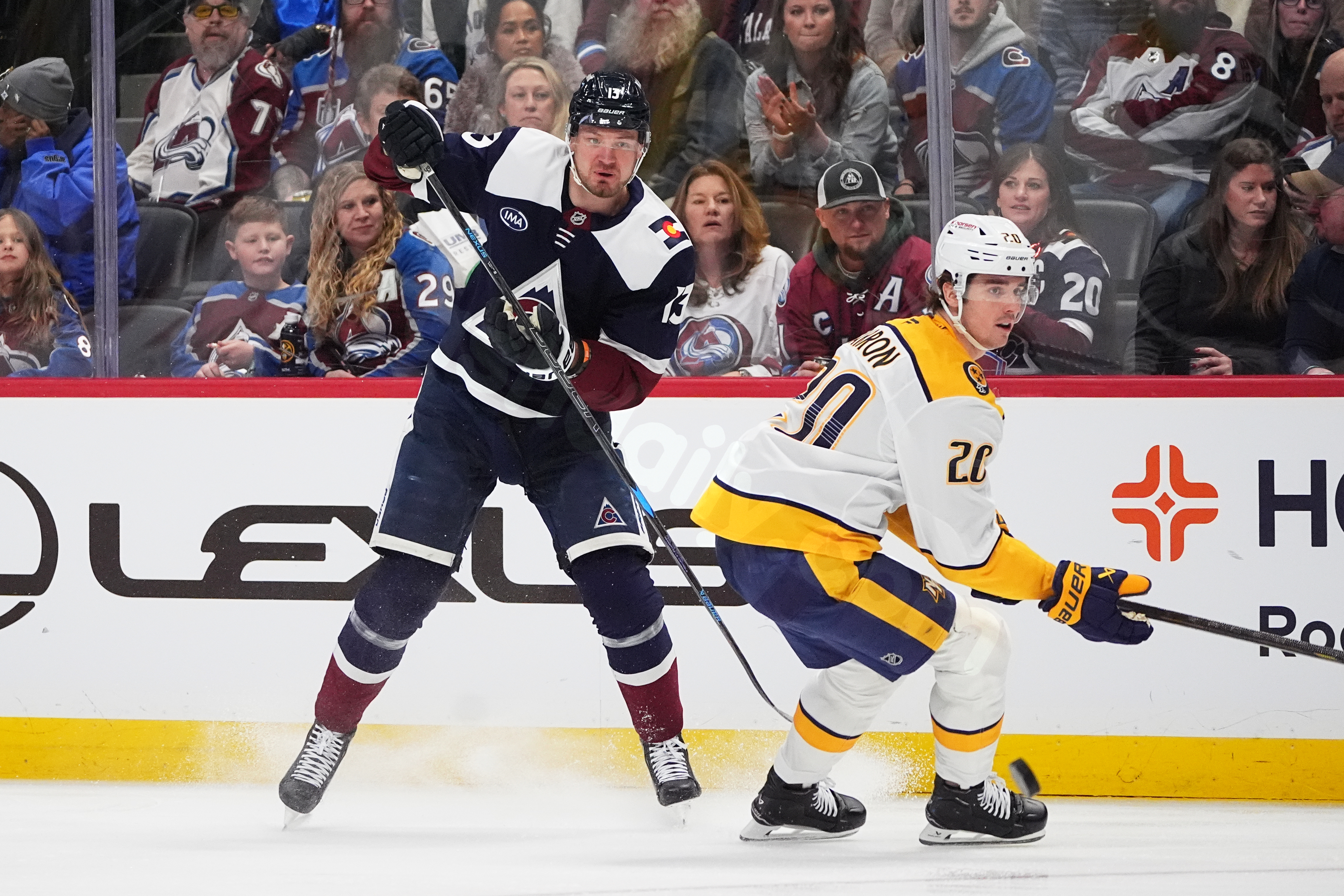 Nichushkin involved in car crash before game, benched as precaution in 5-2 victory against Capitals.
