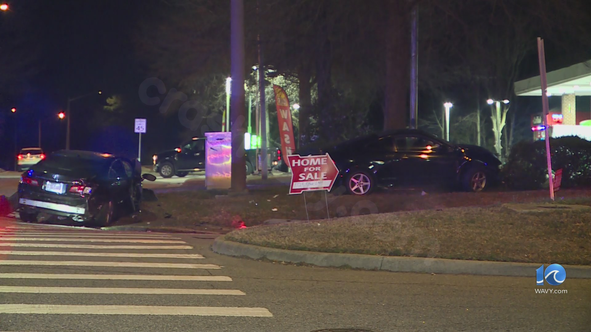 Two individuals hospitalized following two-car collision on Mirror Lake Drive