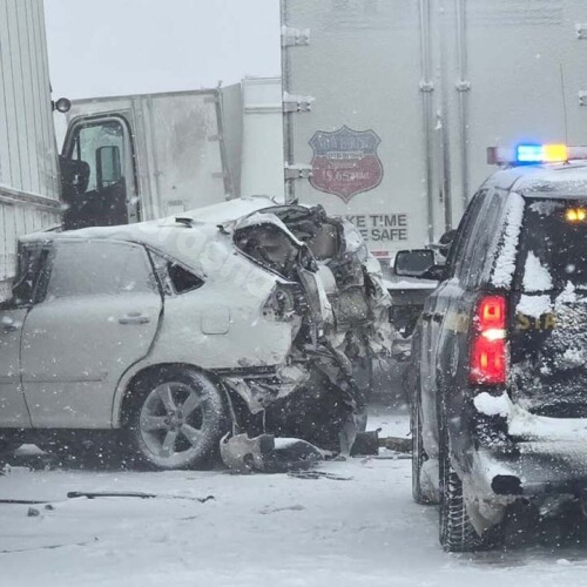 Dozens of vehicles collide on I-90 in Chautauqua County