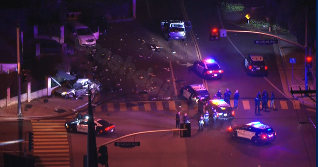 Fatal multi-vehicle crash in Anaheim during police pursuit