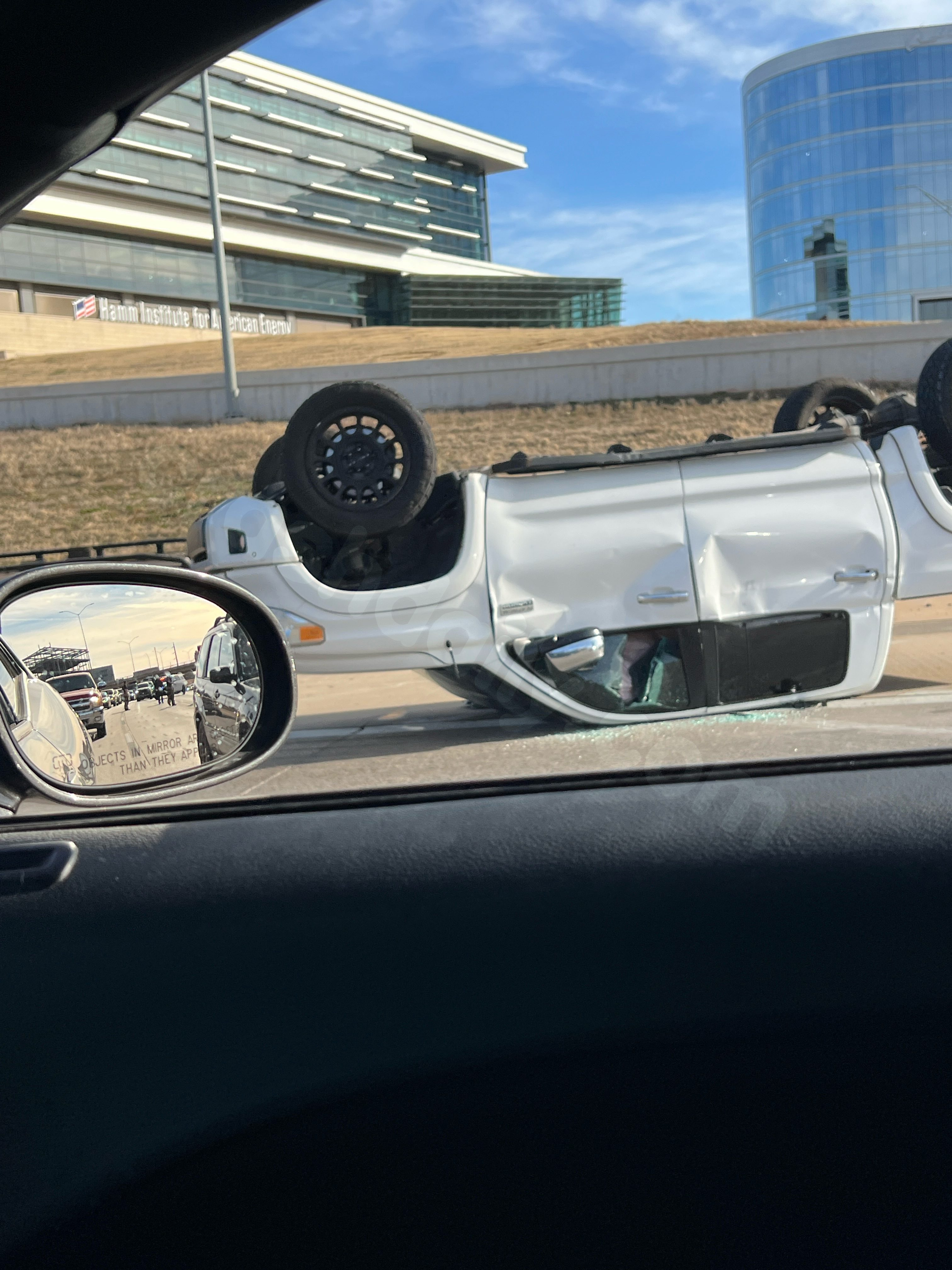 Impact of crash on northbound I-235 traffic