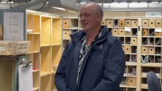 Postal worker praised for 43 years without any delivery mishaps