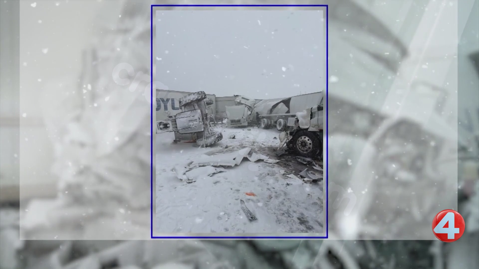 Tuesday crash involves about 60 vehicles