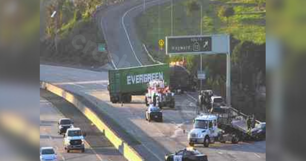 Closure of Westbound Highway 24 in Oakland after big rig accident