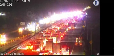 Fatal semi crash on I-70 WB in Hancock County