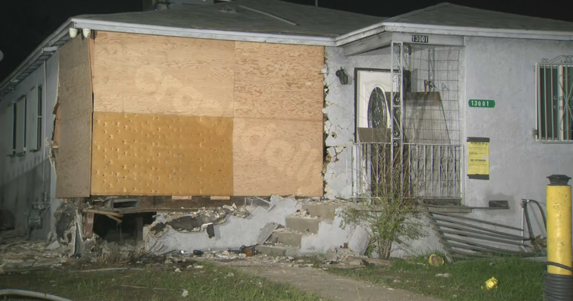 Vehicle collides with Pacoima house after veering off freeway exit