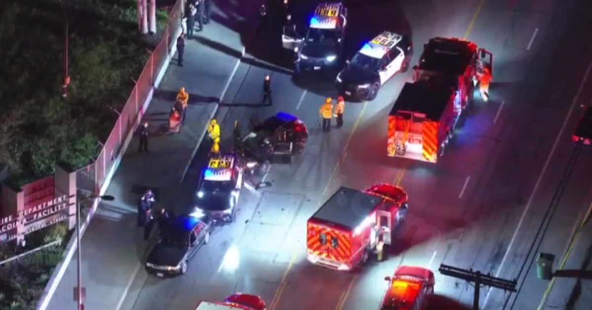1 individual in hospital after collision with LAPD vehicle in Pacoima