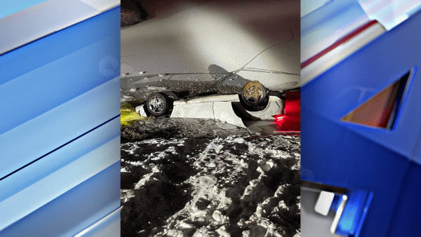 Driver escapes unscathed after vehicle plunges into frozen pond in NW Oklahoma City