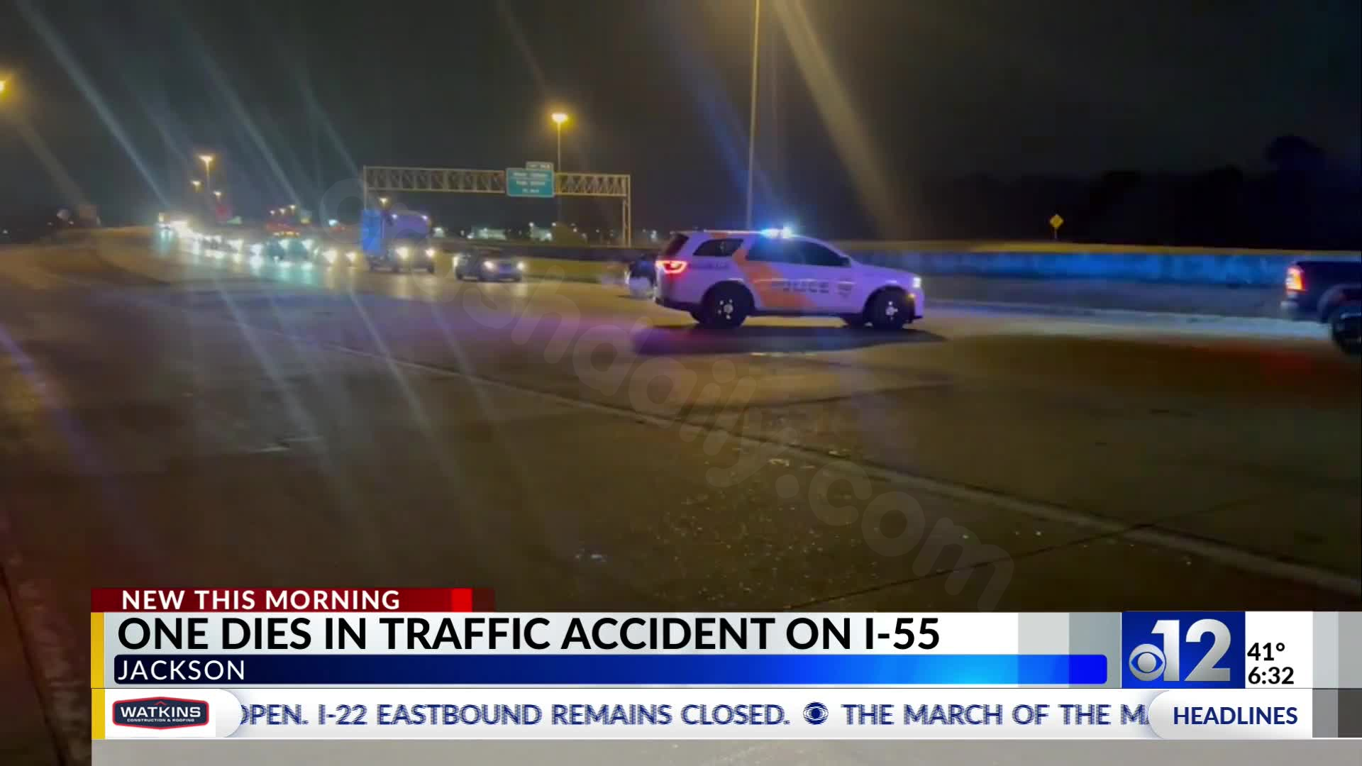 Deadly accident on I-55 close to Pearl River