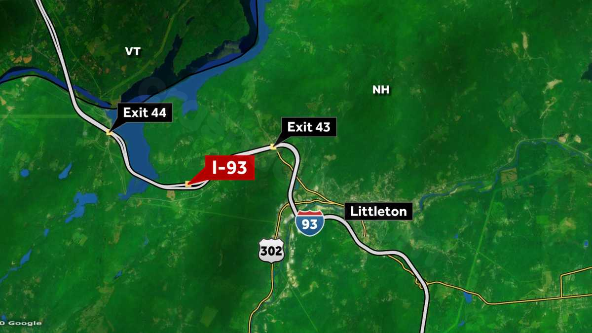 NH state troopers injured in chase crash; I-93 N in Littleton closed