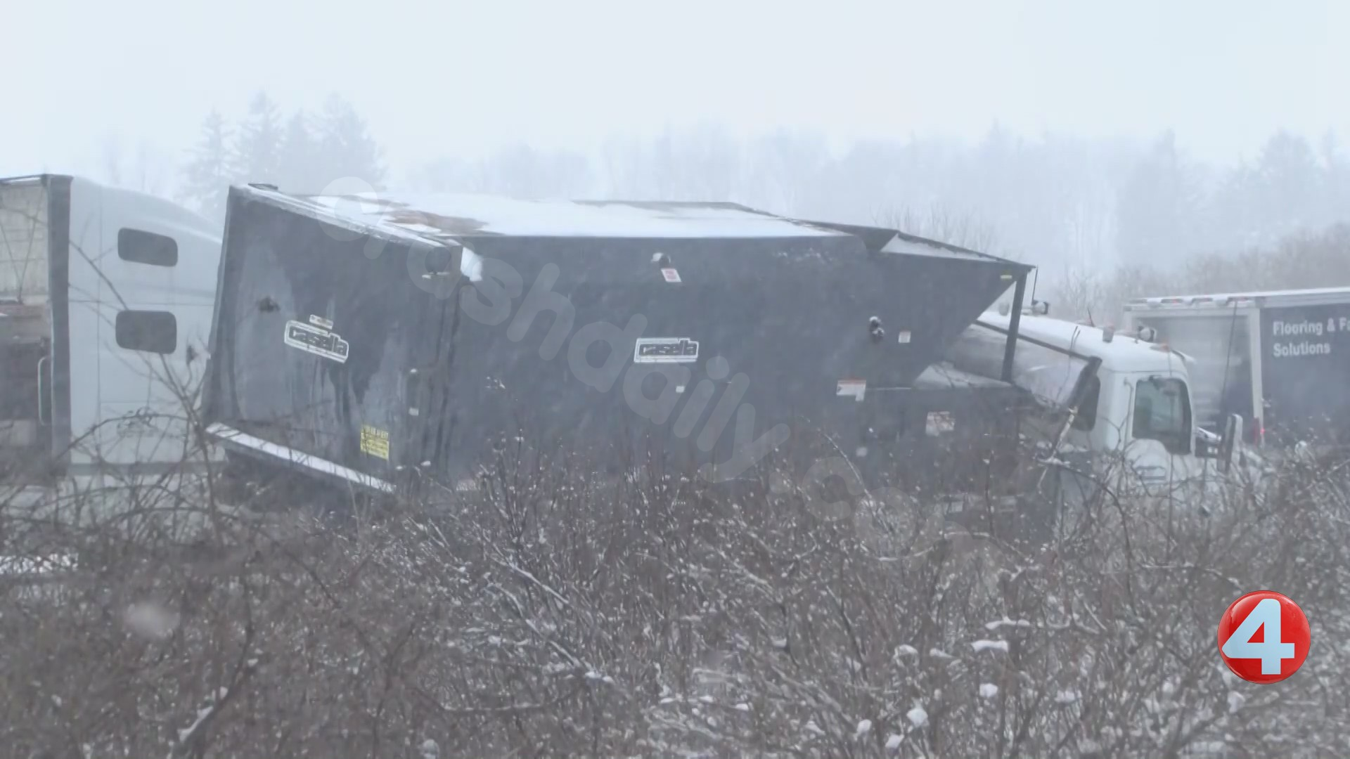 Crash on Thruway in Batavia involves over 100 vehicles.