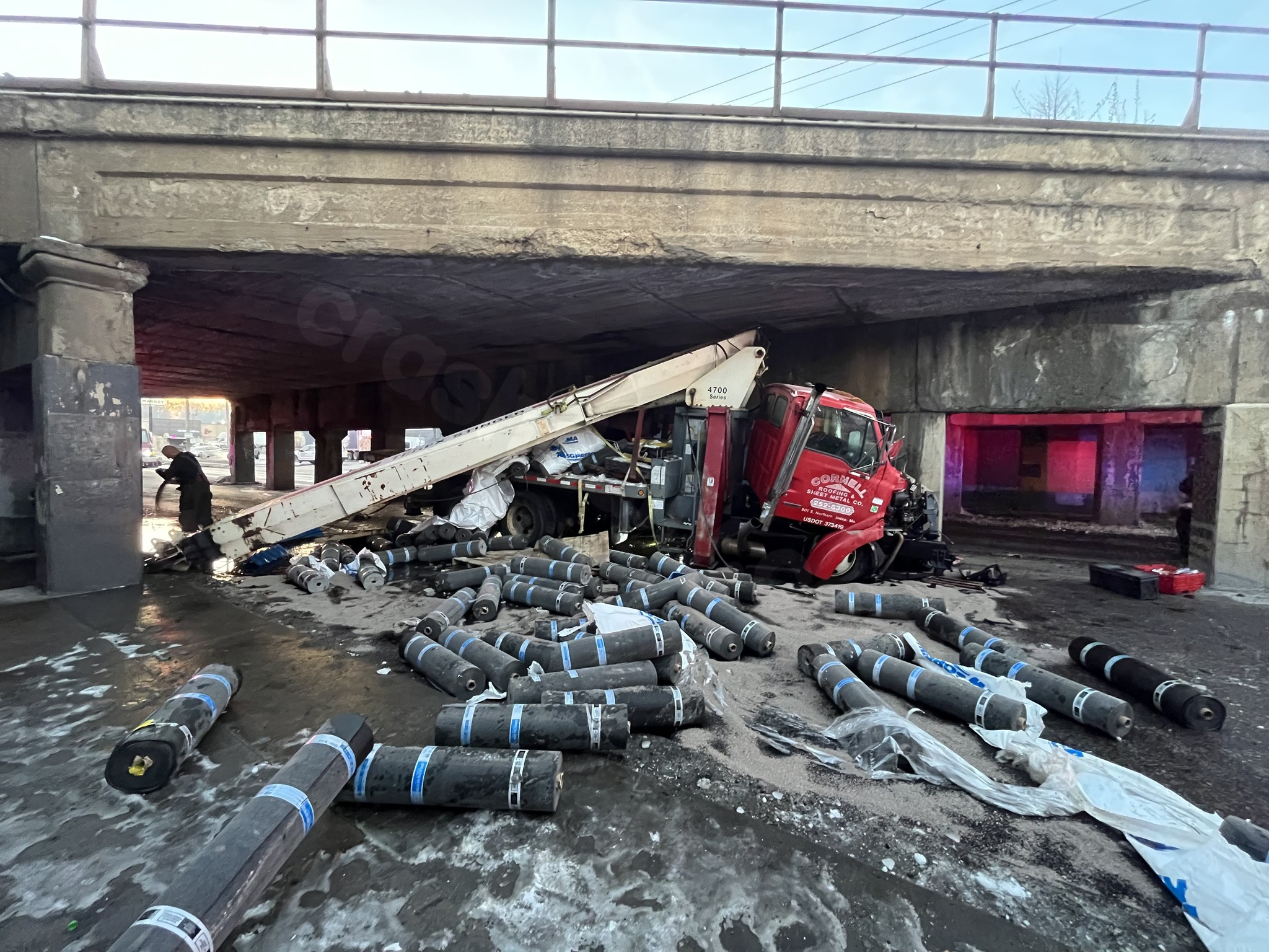 Another truck crashes into Independence Avenue Bridge in Kansas City.