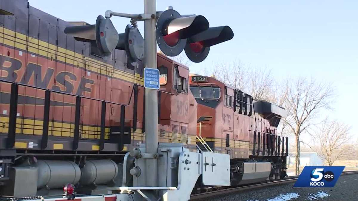 Oklahoma Highway Patrol investigating train collision with woman near Pauls Valley.