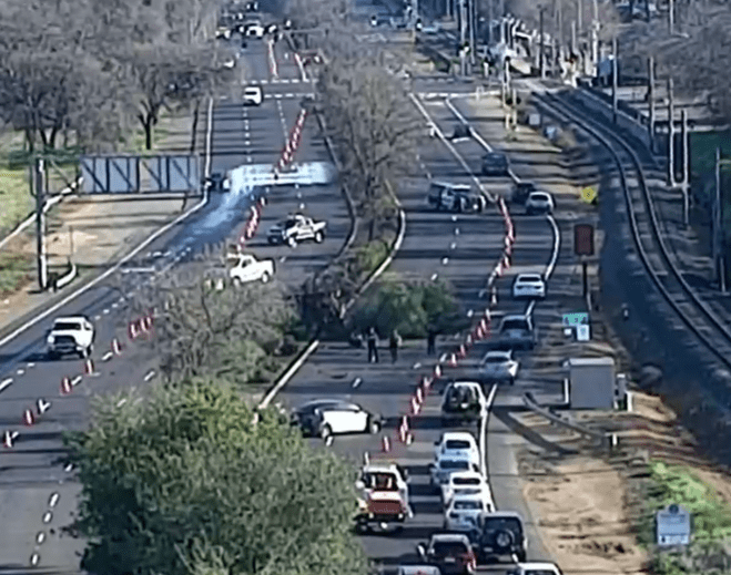 Crash on Highway 50 causes traffic delay at Folsom Boulevard exit, see video here: