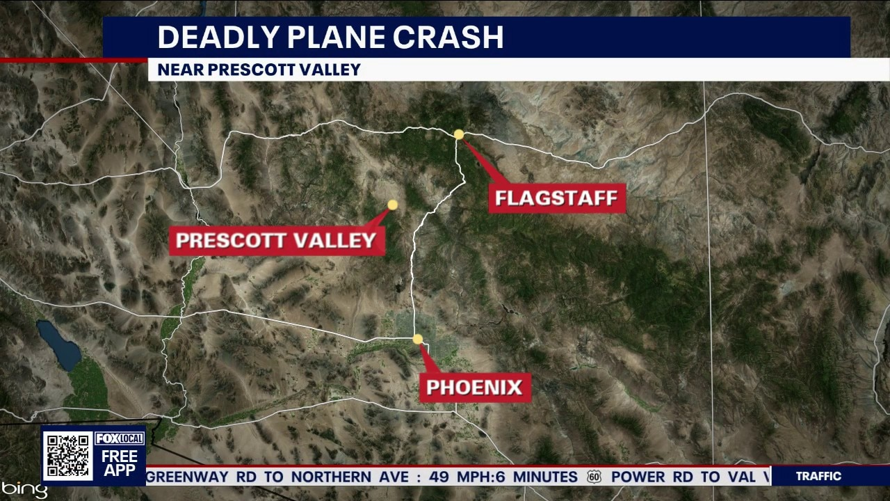 Deadly plane crash reported north of Prescott Valley