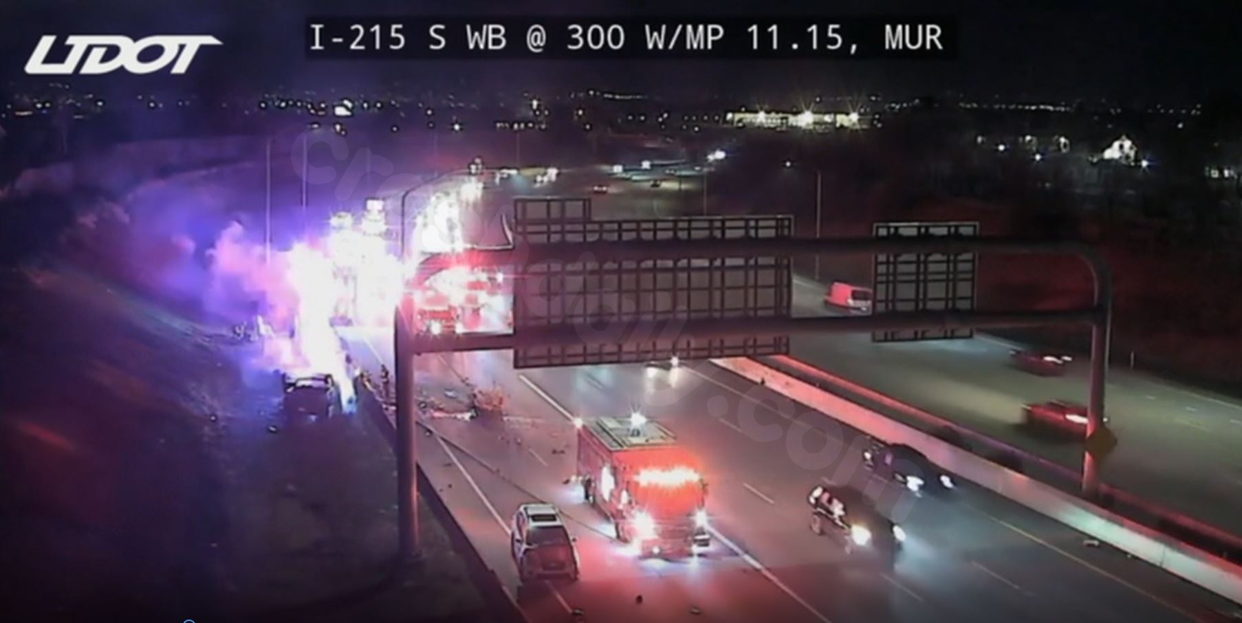 TRAFFIC ALERT: Rollover accident on I-215 in Murray leaves one critically injured, blocks two lanes