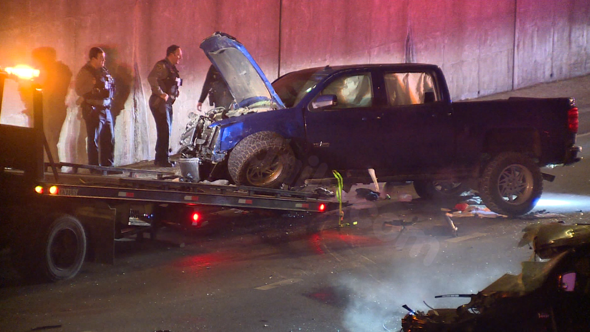 Driver arrested, among 2 taken to hospital after wrong-way crash on I-35 in Oklahoma City