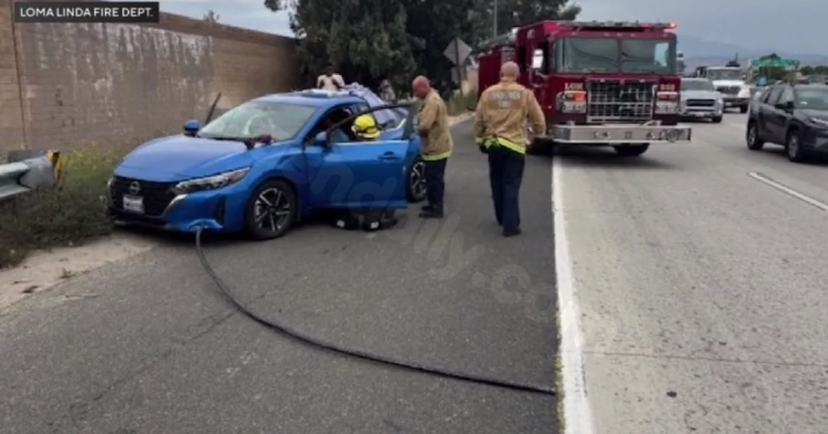 Woman survives pole impalement "against all odds" while driving on 10 Freeway in San Bernardino