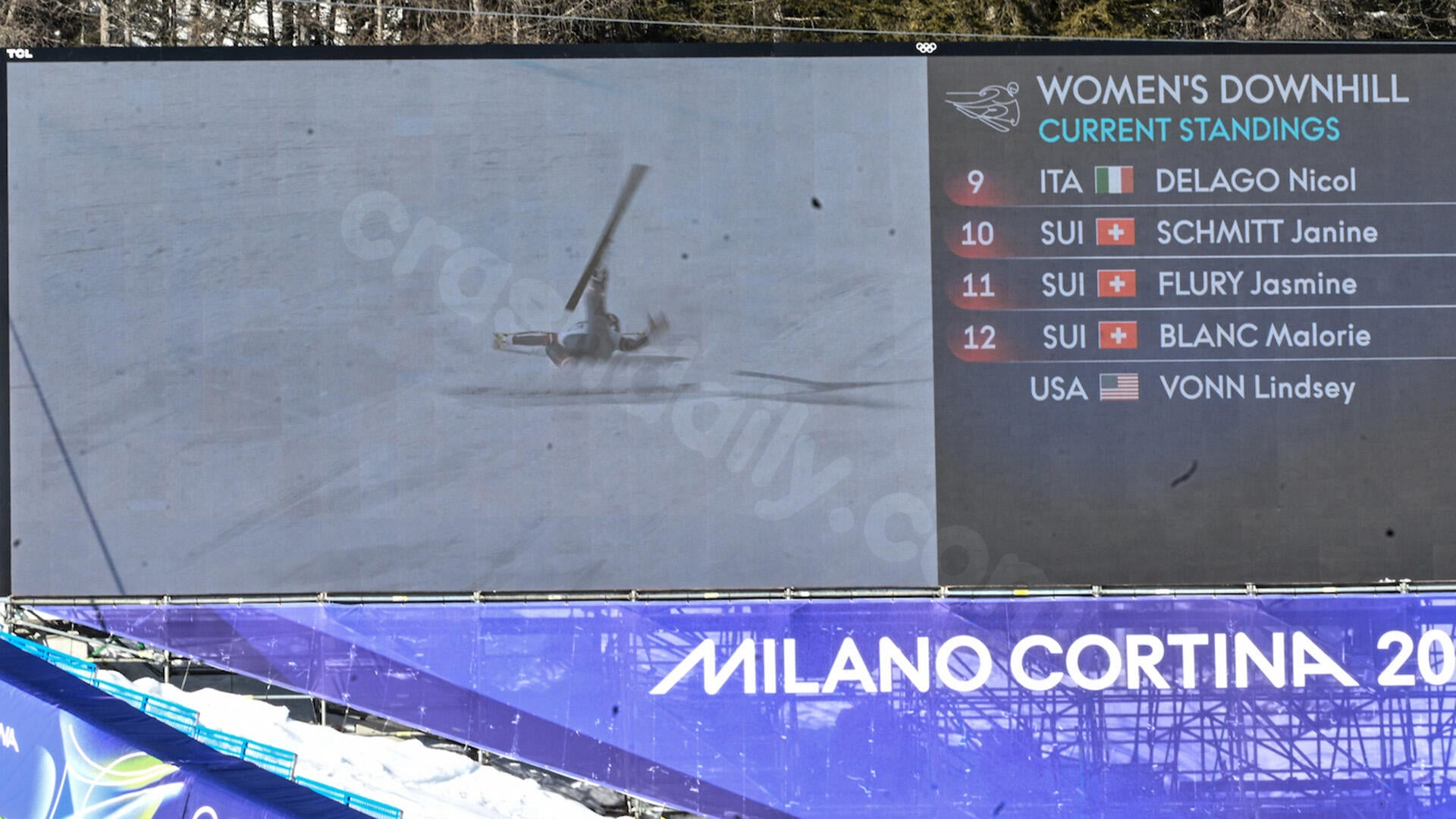 Lindsey Vonn crash: American skiing icon airlifted away after terrifying fall in Olympics women's downhill