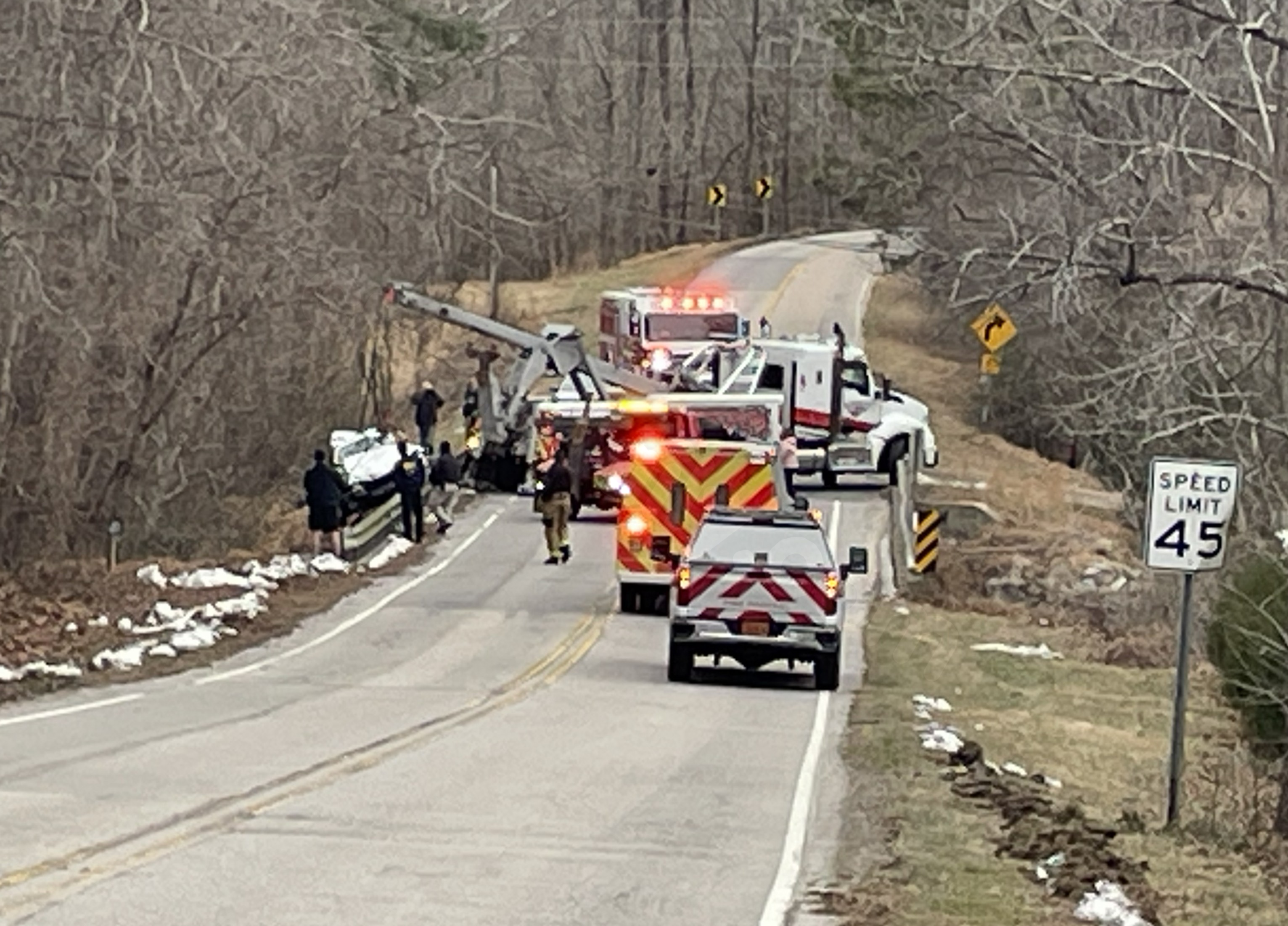 Speeding a factor as car crashes into Raleigh creek on Ebenezer Church Road, troopers say