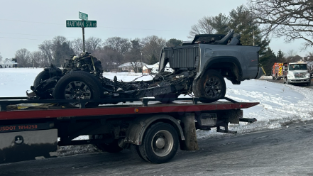 Coroner called after truck crashes into tree, dispatchers say