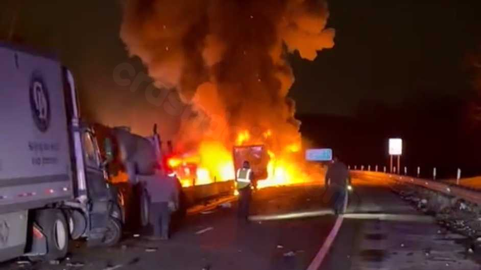 Reported wrong-way crash involving tractor-trailer on I-70
