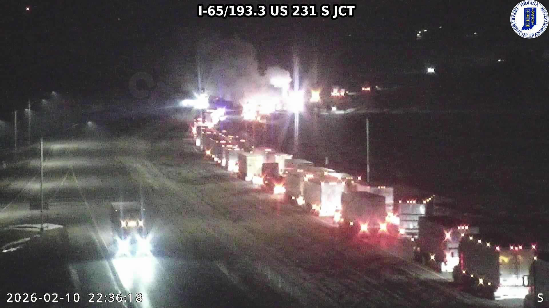 1 killed in fiery semi crash on I-65 in White County