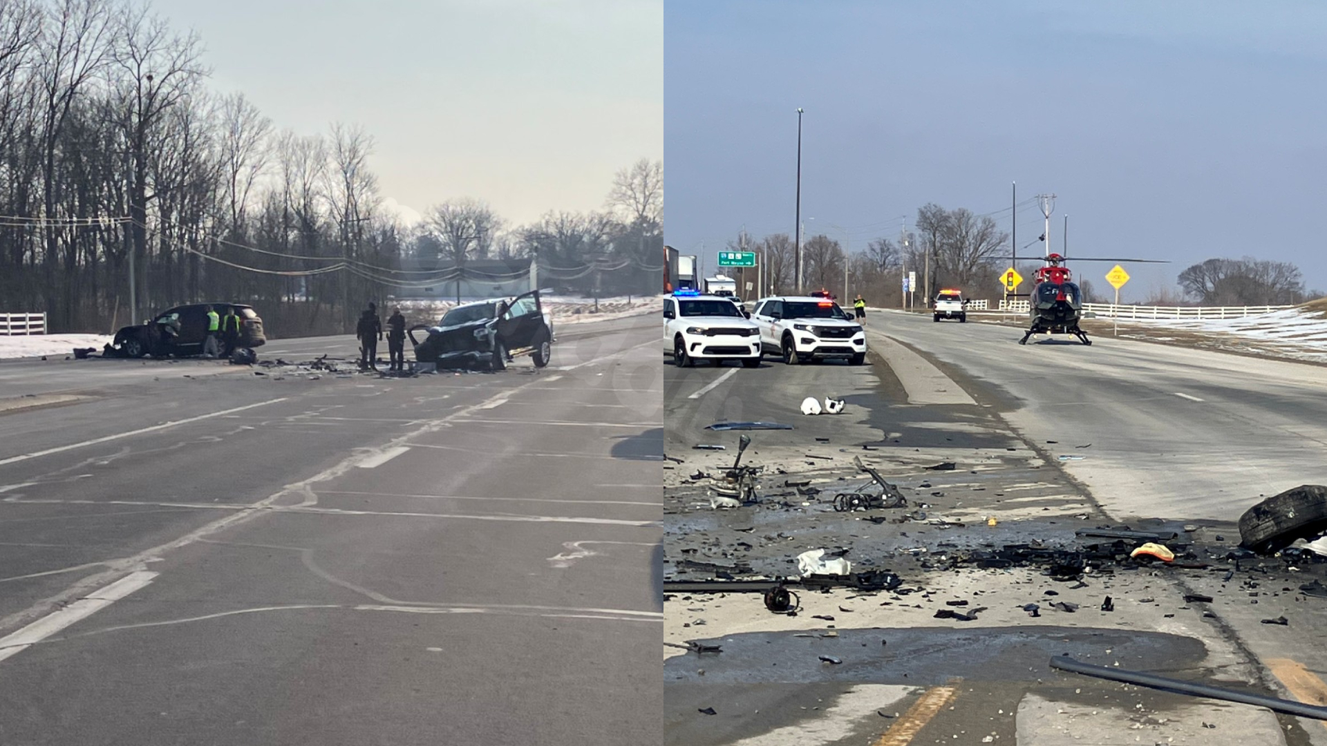 4 injured after crash in Madison County; 2 airlifted to Indianapolis for treatment