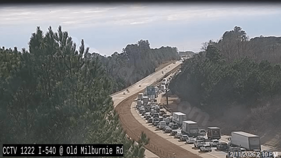 I-540 crash with dump truck leaves driver hurt, eastbound lanes closed in Wake County: Police