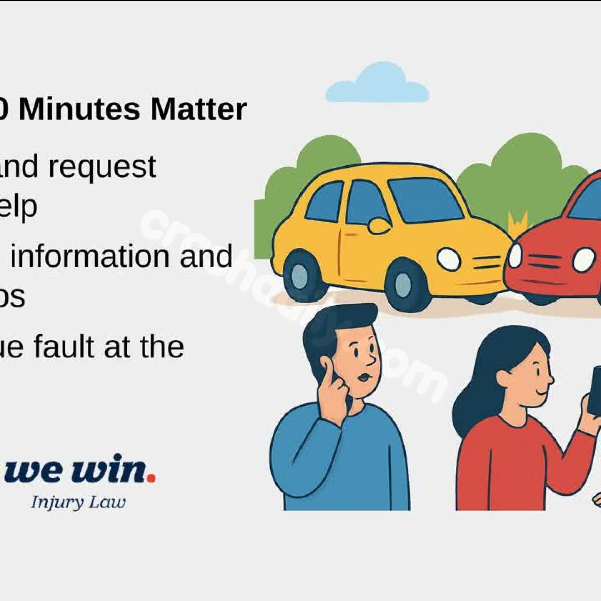 The first 10 minutes after a car accident matter, even if it's a fender-bender