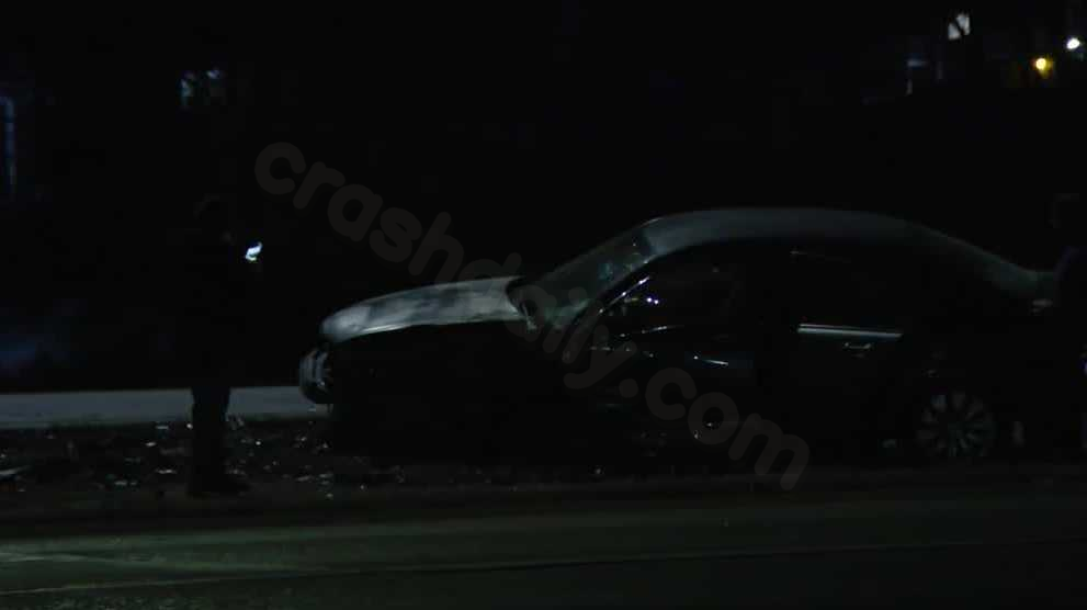 Two-car crash sends three people to the hospital late Tuesday with serious injuries
