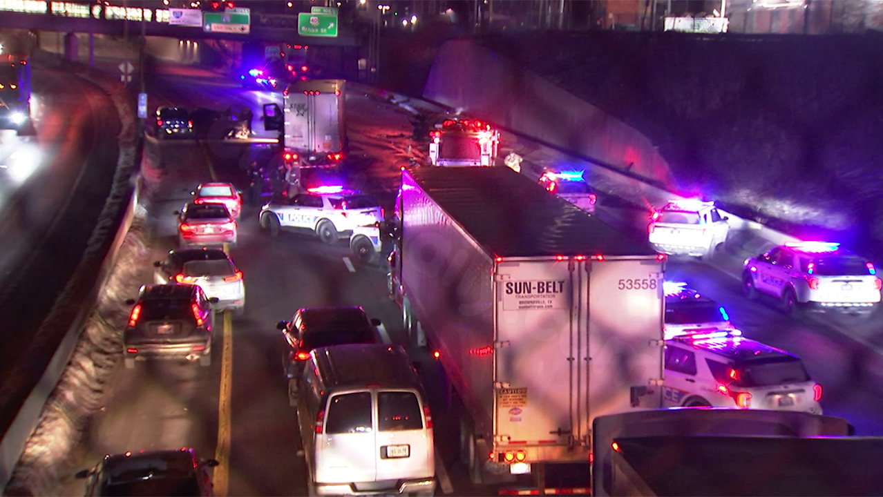 One dead after fiery, wrong-way, four-vehicle collision in Downtown, Columbus