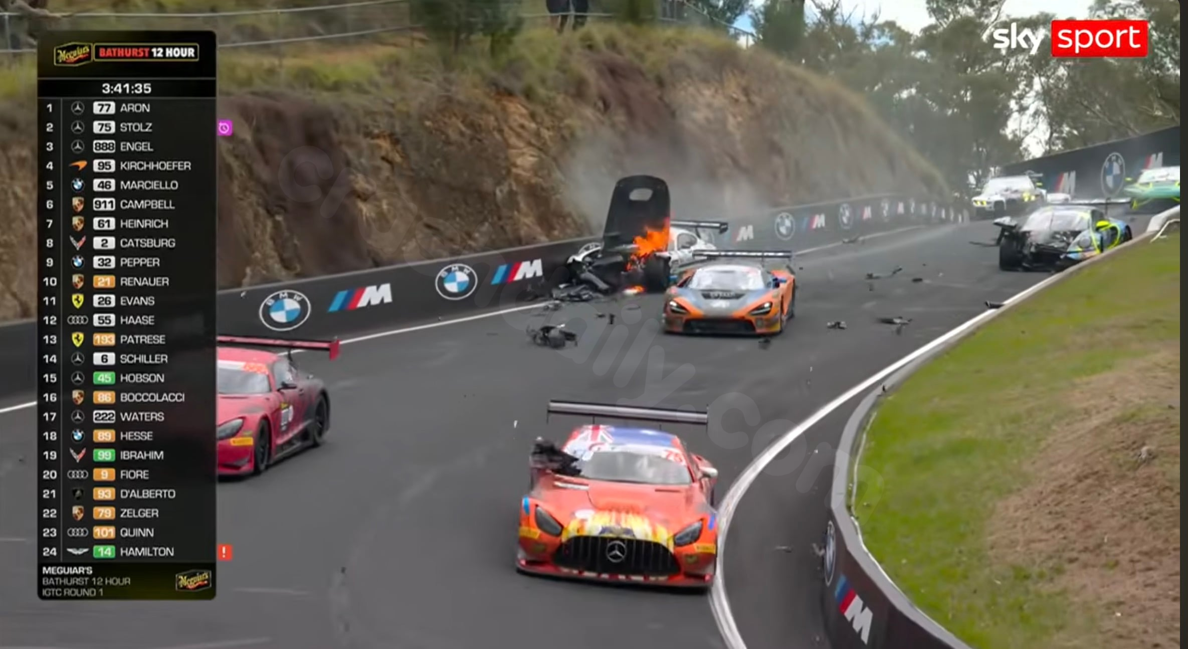 Auto - News, Video of terrible accident at Bathurst 12 Hour race, Rossi competed