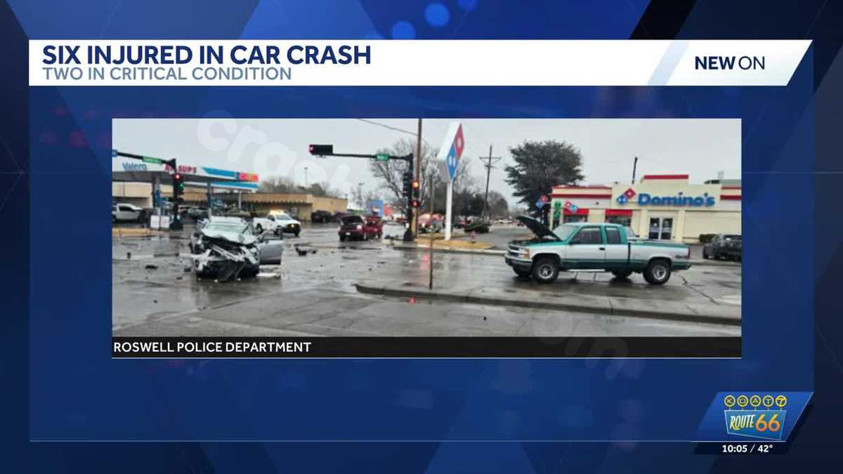 Roswell crash leaves six people with serious injuries