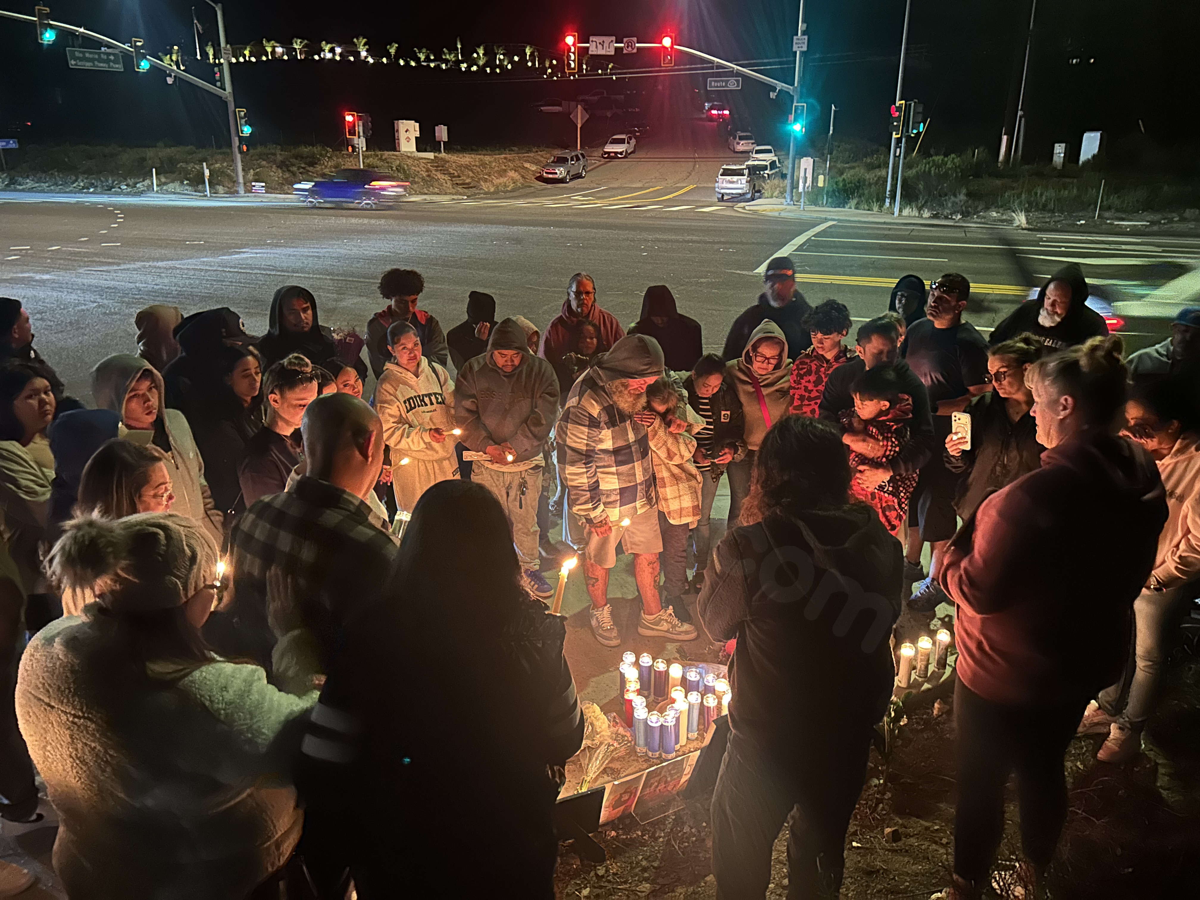 Candlelight vigil held for Poway hit-and-run victim