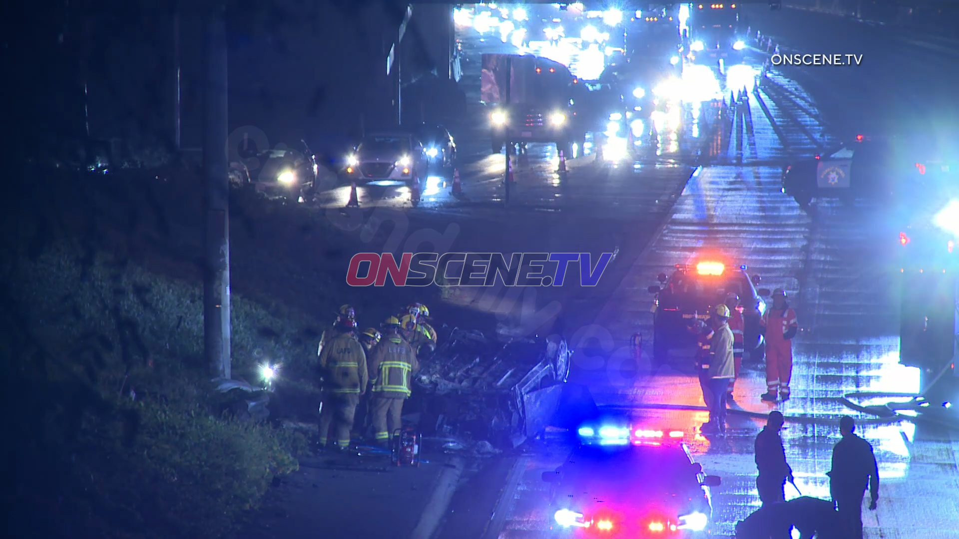 Double Fatal Crash On 405 Freeway, Westchester, CA