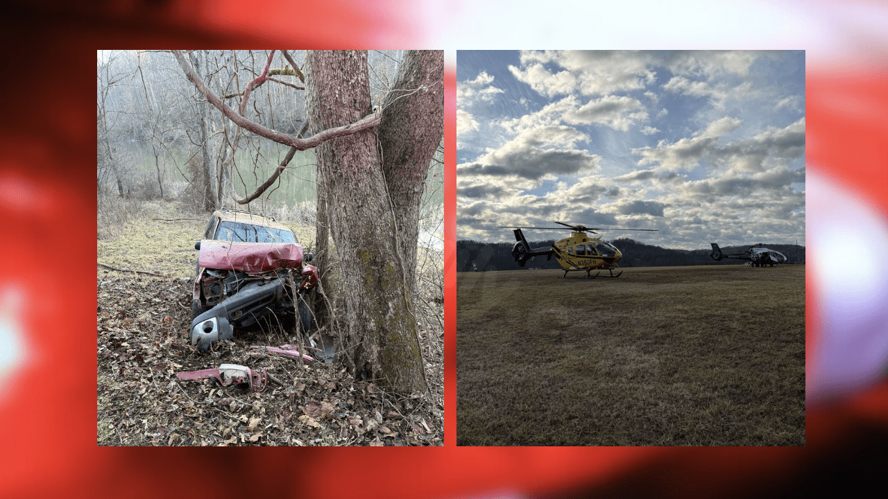 School used as landing site for pair injured in Mount Vernon accident involving tree