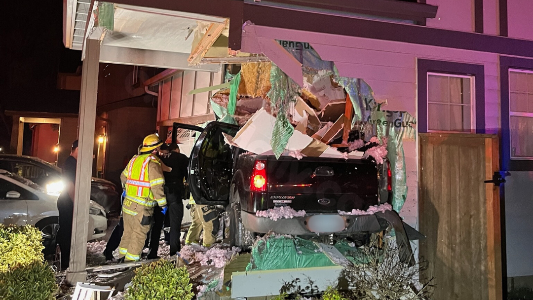 VIDEO: Car soars through air, crashes into Tigard home