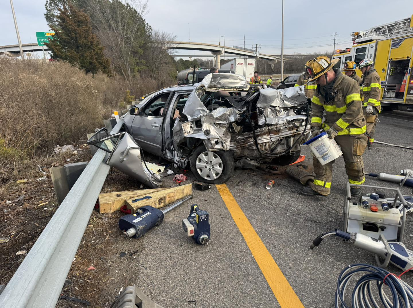 Person seriously injured in crash on Chippenham Parkway ramp