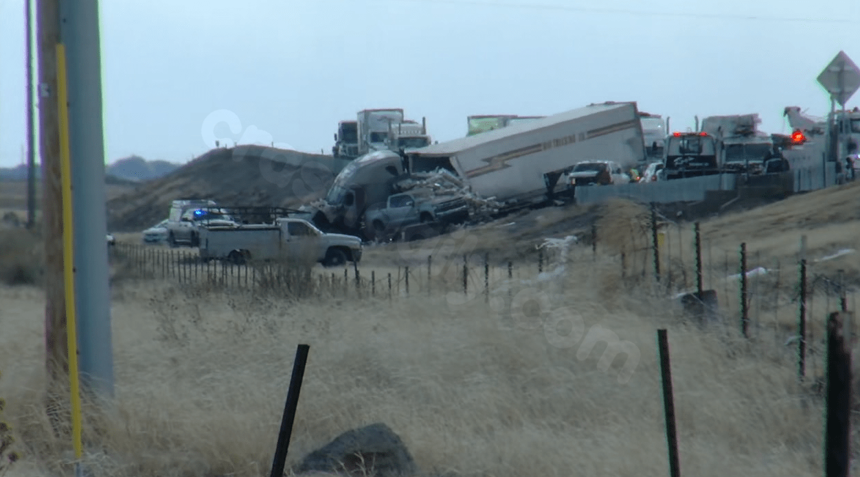 Death toll rises after nearly 40 vehicles involved in I-25 crash south of Pueblo