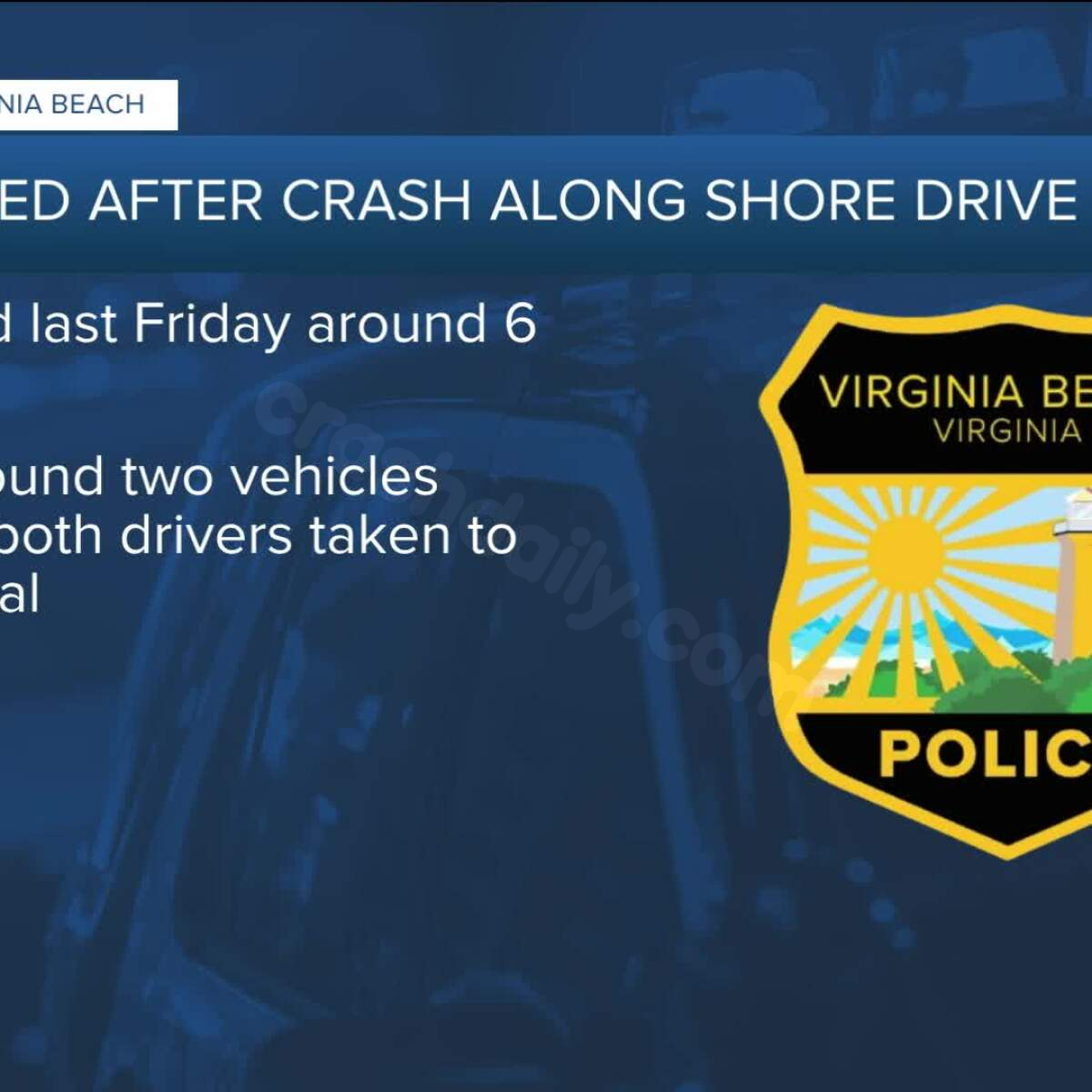 Former Nansemond Indian Tribe chief dies in Shore Drive car crash: VBPD