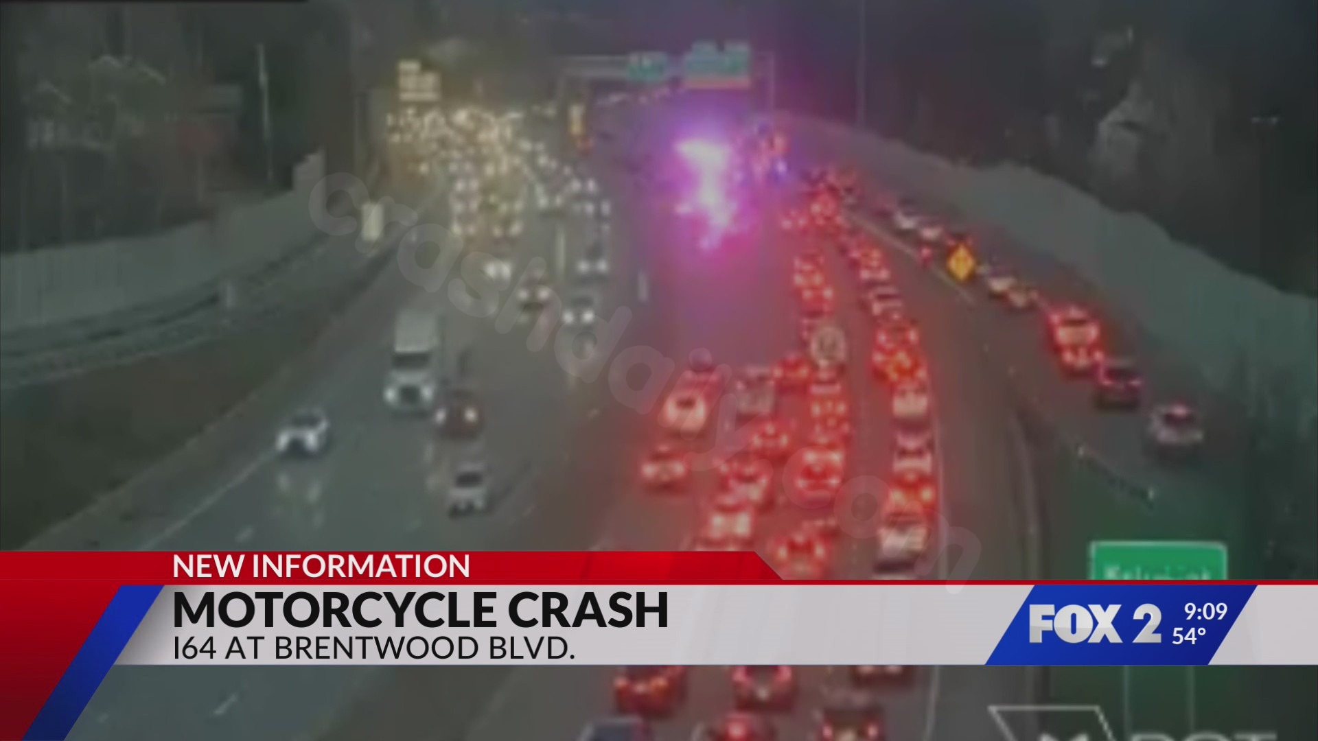 Motorcyclist critically injured in multi-vehicle crash